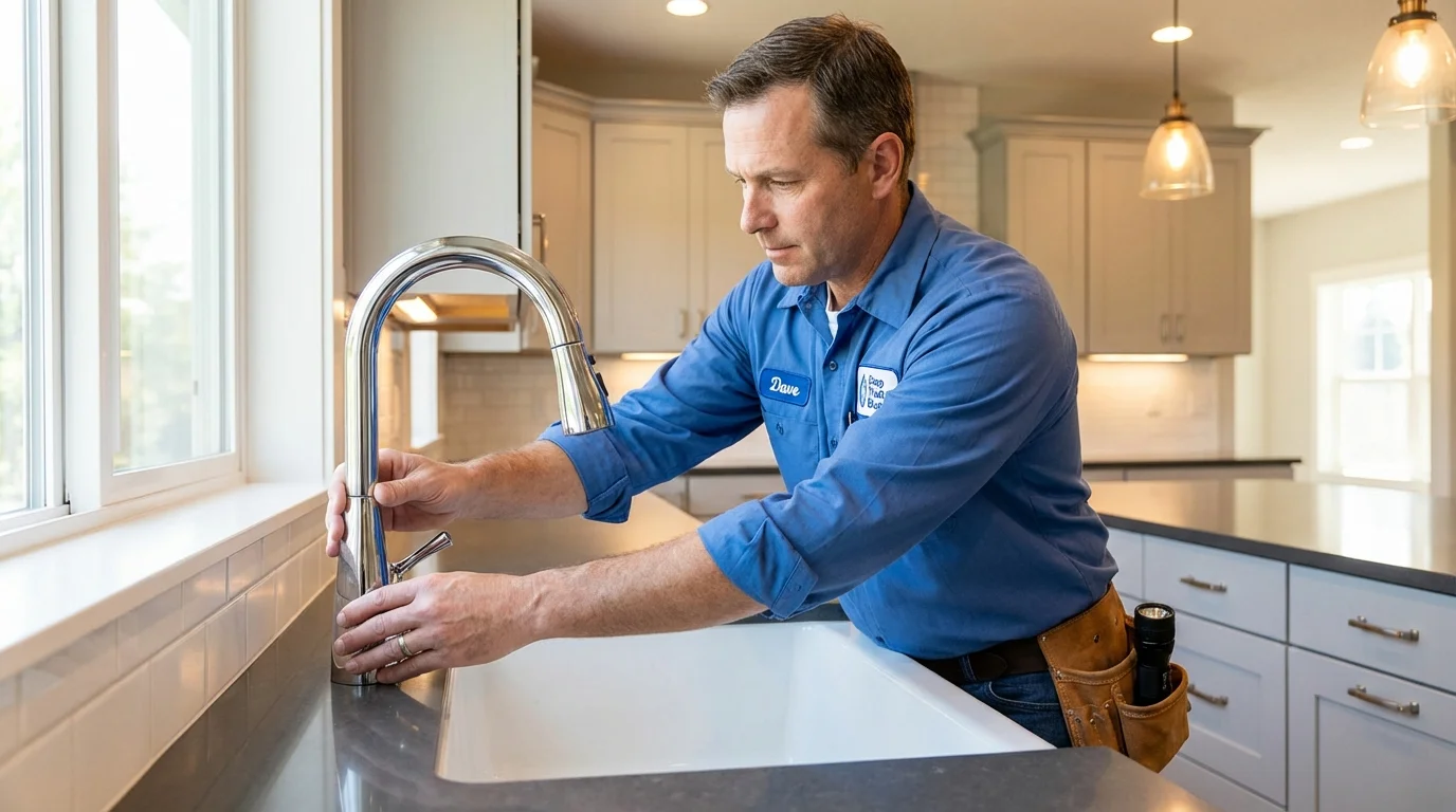 Kitchen faucet installation by Johns Plumbing LLC in Saint Robert